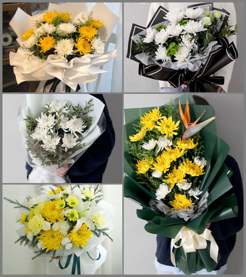 广东梅州市五华县长布镇蓝塘村白事花束代送